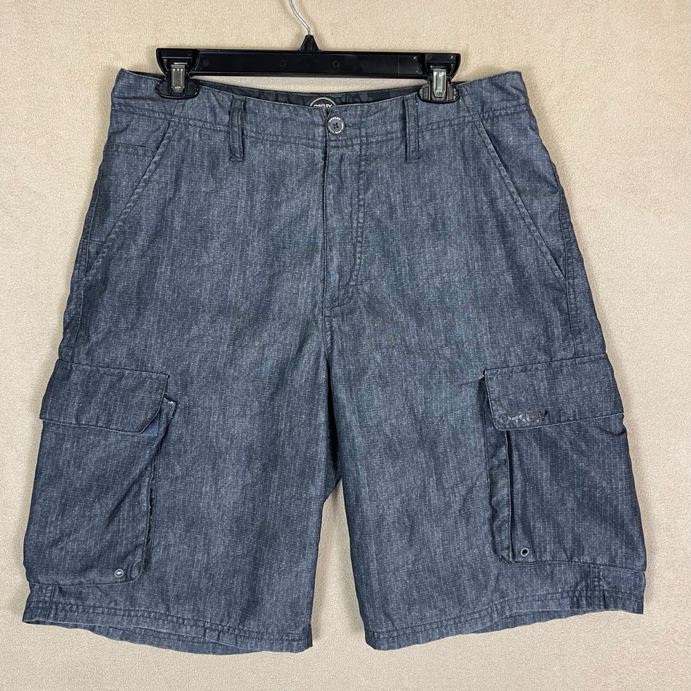 Oakley Cargo Shorts Mens 33 Gray Ripstop 441636C FA13 Outdoor Hiking Utility